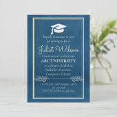 青い大学の卒業式 招待状 (スタンド正面)