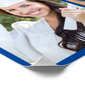 青い大学院フォトコラージュ卒業広場 ポスター (角)