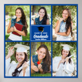 青い大学院フォトコラージュ卒業広場 ポスター (正面)