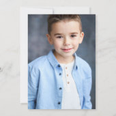 青い大理石のゲートGeode写真最初の聖なる聖餐会 招待状 (裏面)