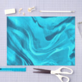 青い大理石のシカラフルェーズ 薄葉紙 (クラフト)