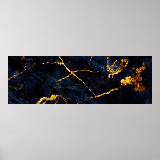 青い大理石のテクスチャの背景イタリアン、大理石のsla ポスター (正面)