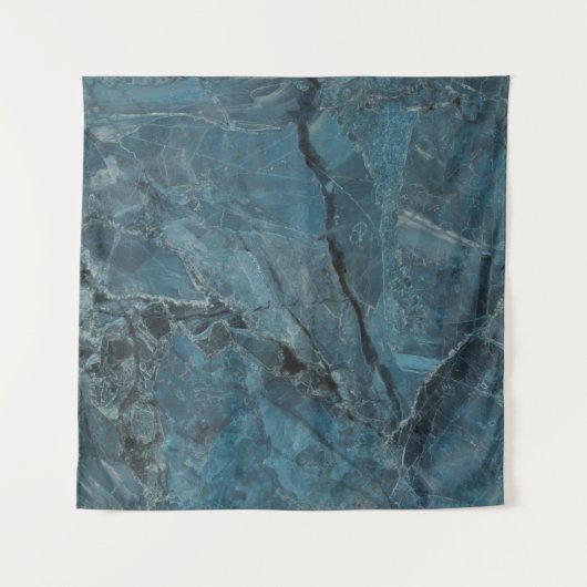 青い大理石のテクスチャーの背景イタリアン、マーベル タペストリー (正面)