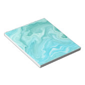 青い大理石のパターン ノートパッド (アングル)