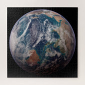 青い大理石の地球(東半球) ジグソーパズル (横)