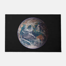 青い大理石の地球（東半球） ドアマット