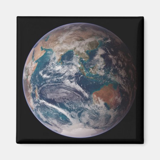 青い大理石の地球（東半球） マグネット (正面)