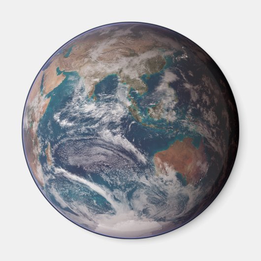 青い大理石の地球（東半球） マグネット (正面)