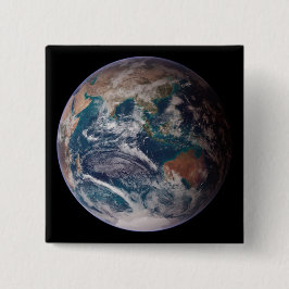 青い大理石の地球（東半球） 缶バッジ