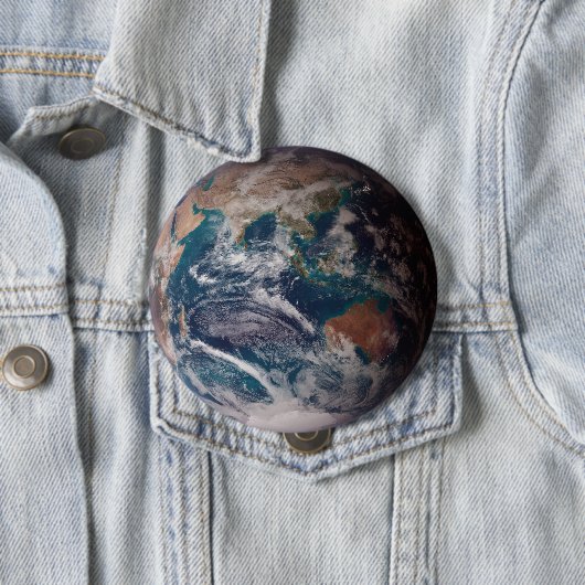 青い大理石の地球（東半球） 缶バッジ (インサイチュ)