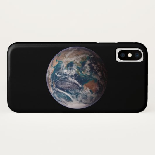 青い大理石の地球(東半球) Case-Mate iPhoneケース (裏面(横))