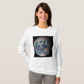 青い大理石の地球（東半球） Tシャツ (正面フル)