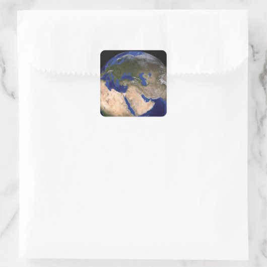 青い大理石の次世代の地球2 スクエアシール (バッグ)