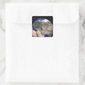 青い大理石の次世代の地球 スクエアシール (バッグ)