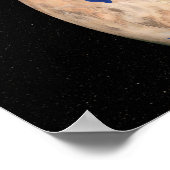 青い大理石の次世代の地球 ポスター (角)