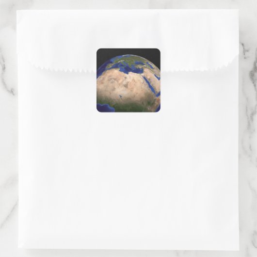 青い大理石の次世代地球3 スクエアシール (バッグ)