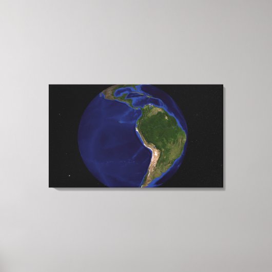 青い大理石の次世代地球8 キャンバスプリント (正面)