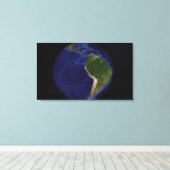 青い大理石の次世代地球8 キャンバスプリント (インサイチュ (ウッドフロア))