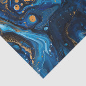 青い大理石の注絵を描水玉テクスチャ 薄葉紙 (詳細)