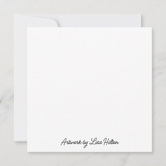 青い大理石の流体アート 招待状 (裏面)