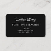 青い大理石の渦巻パーソナライズされたき名刺 名刺 (裏面)