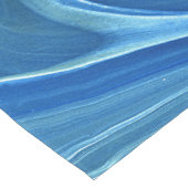 青い大理石の瑪瑙の抽象化 ショートテーブルランナー (コーナー)