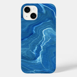 青い大理石の瑪瑙の抽象化 Case-Mate iPhone 14ケース