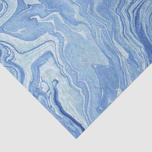 青い大理石の瑪瑙の渦巻の石のギフト用包装紙のティッシュ 薄葉紙 (詳細)