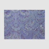 青い大理石の瑪瑙の渦巻の石の孔雀のギフトのティッシュ 薄葉紙 (正面)