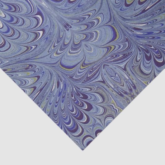 青い大理石の瑪瑙の渦巻の石の孔雀のギフトのティッシュ 薄葉紙 (詳細)