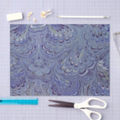 青い大理石の瑪瑙の渦巻の石の孔雀のギフトのティッシュ 薄葉紙 (クラフト)