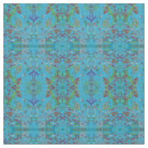 青い大理石の絵画パターン生地