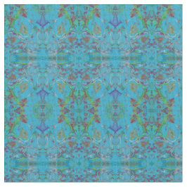 青い大理石の絵画パターン生地 ファブリック