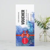 青い大理石ギフト伝票証明書 (スタンド正面)