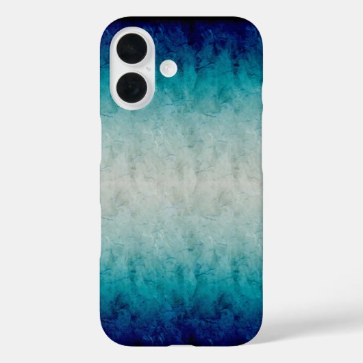 青い大理石グラデーションデザイン反射 Case-Mate iPhoneケース (裏面)