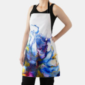 青い大理石ゲート流体アート エプロン (インサイチュ)