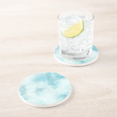 青い大理石コースターセット コースター (側面)