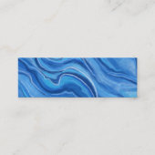 青い大理石ブックマーク スキニー名刺 (正面)