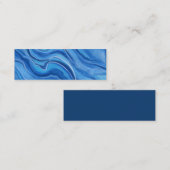 青い大理石ブックマーク スキニー名刺 (正面/裏面)