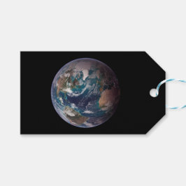 青い大理石地球（西半球） ギフトタグ