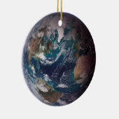 青い大理石地球（西半球） セラミックオーナメント (右)