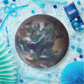 青い大理石地球（西半球） ペーパープレート (パーティー)