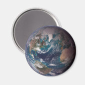 青い大理石地球（西半球） マグネット (正面/裏面)