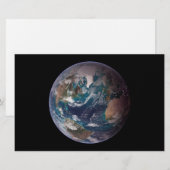 青い大理石地球（西半球） 便箋 (正面/裏面)