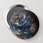 青い大理石地球（西半球） 缶バッジ (正面&裏面)