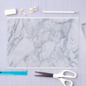 青い大理石模様 薄葉紙 (クラフト)