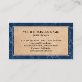 青い大理石花崗岩スプラッシュバックキッチンカウンタートップ 名刺 (裏面)