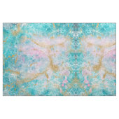 青い大理石金ゴールド  ファブリック (ファットクウォーター)