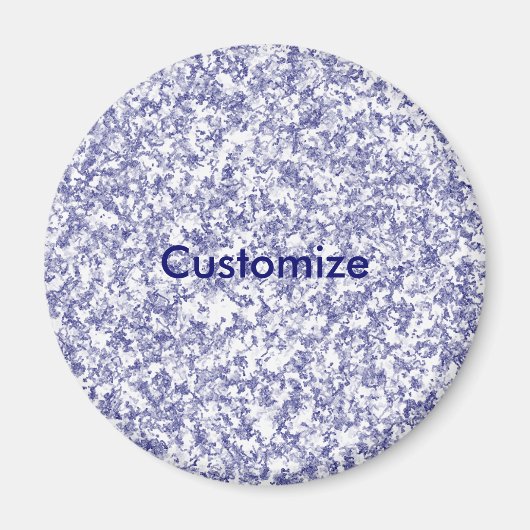 青い大理石 – テンプレート マグネット (正面)