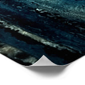 青い大理石 ポスター (角)